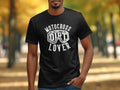 Black t-shirt with "Motocross Dirt Lover" text and goggles graphic.