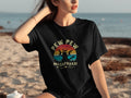 Black t-shirt with cat holding guns and "Pew Pew Madafahas!" text.