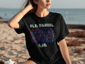 Black t-shirt with Old School Dad text and a retro boombox graphic.